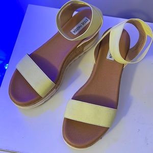 Yellow Steve Madden sandals